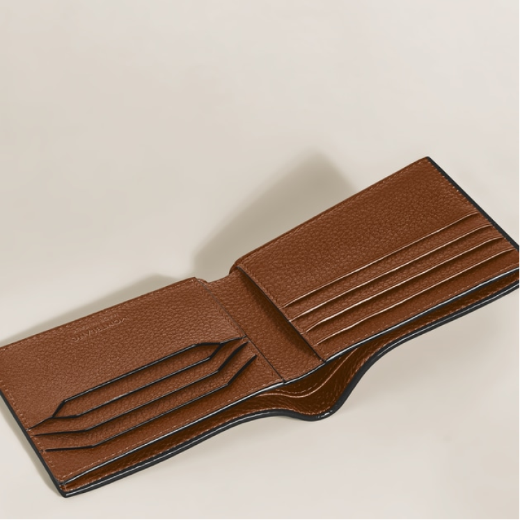 Portefeuille 8cc en Cuir Grainé