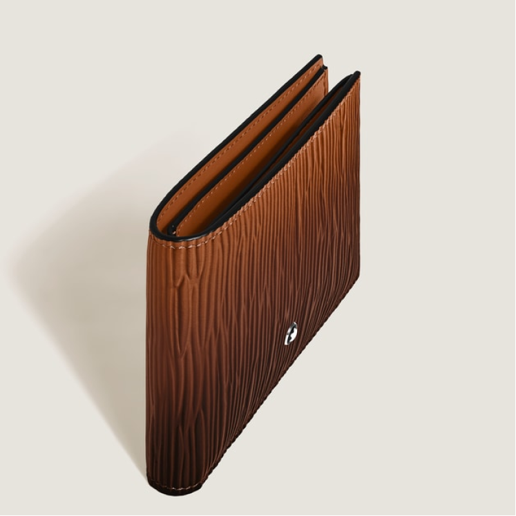 Portefeuille 6cc en Cuir Corteccia Sfumato