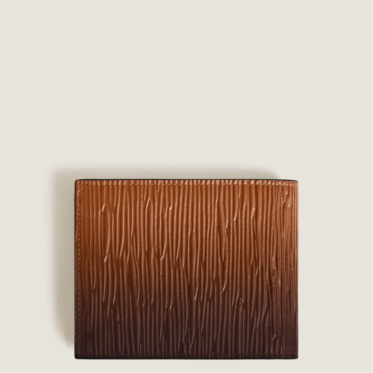 Portefeuille 6cc en Cuir Corteccia Sfumato