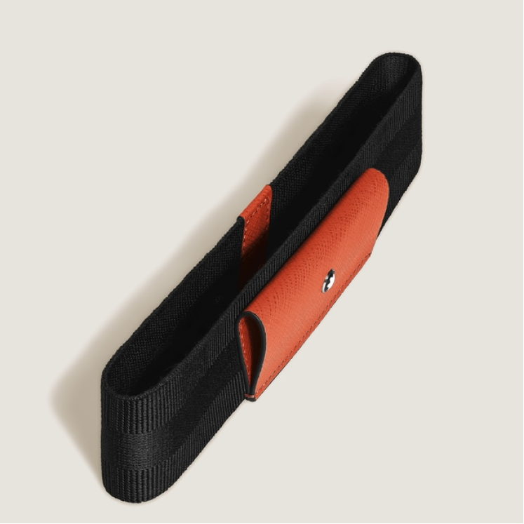 Patte pour 1 Instrument d’Écriture avec Bande Élastique en Cuir Sartorial