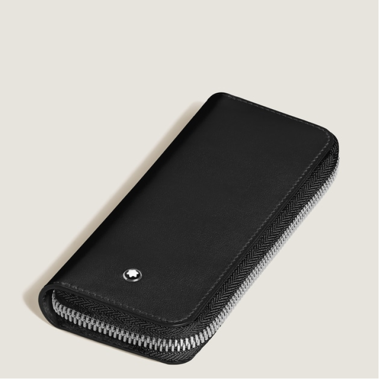 Étui pour 2 Instrument d'Écriture Zippé en Cuir Meisterstück