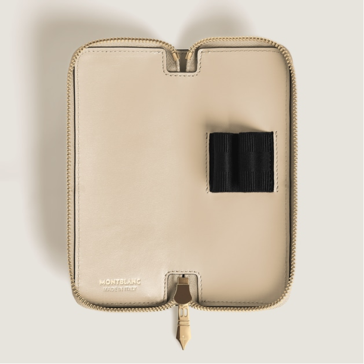 Étui pour 2 Instrument d'Écriture Zippé en Cuir Meisterstück