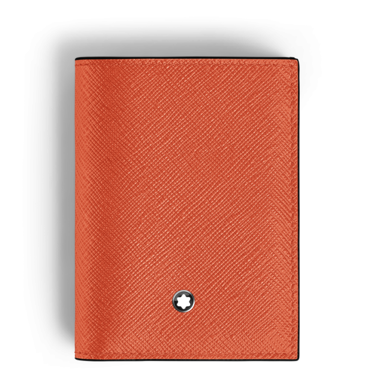 Mini Portefeuille 4cc en Cuir Sartorial