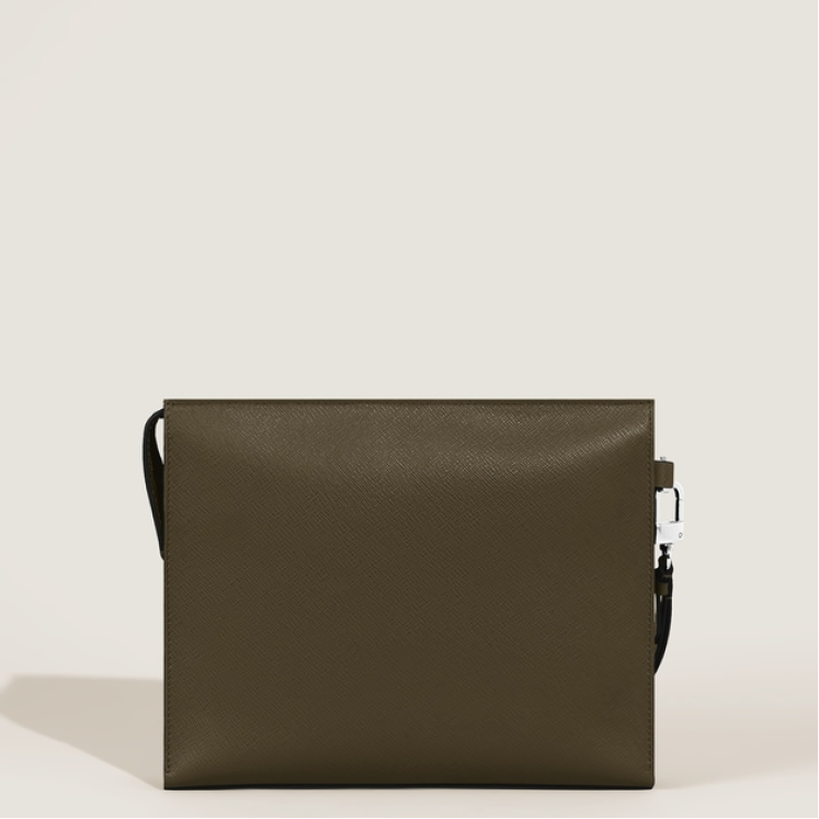 Pochette en Cuir Sartorial