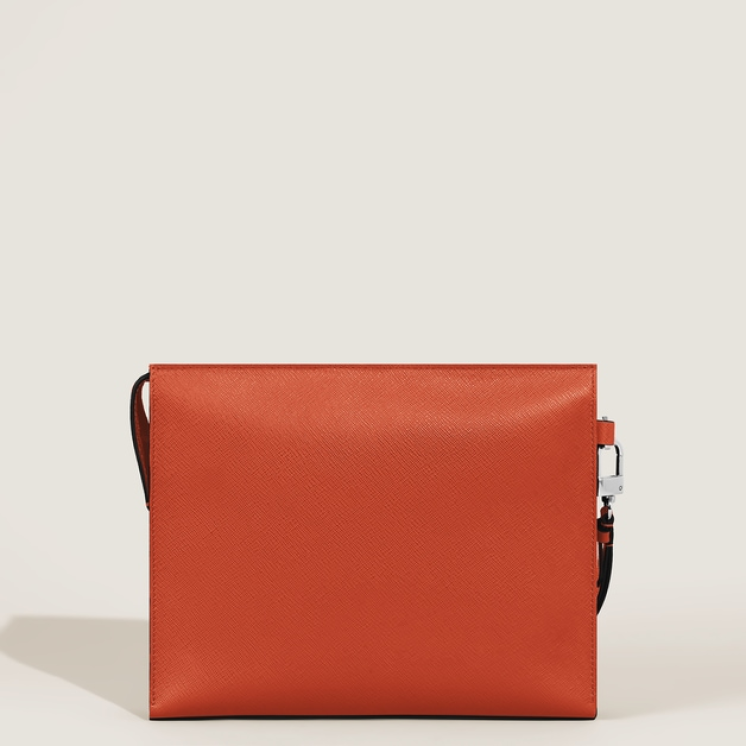 Pochette en Cuir Sartorial