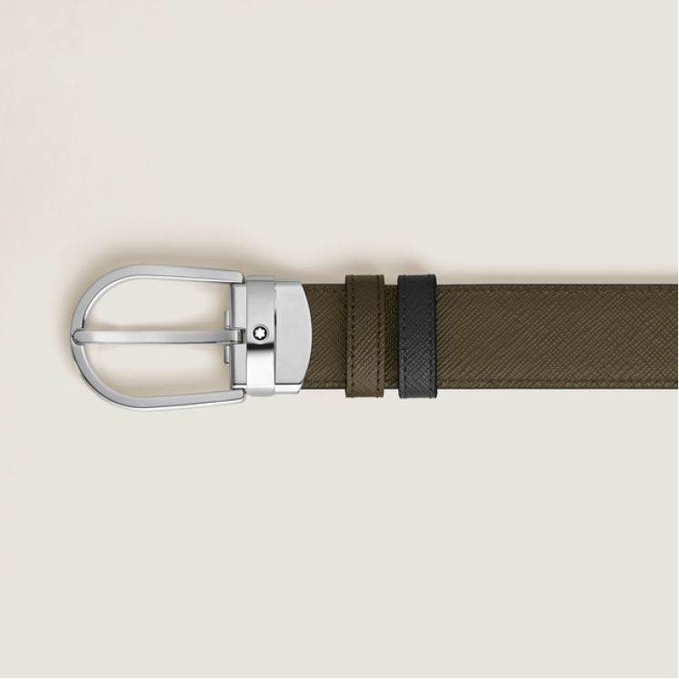 Ceinture Réversible Fer à Cheval 30 mm en Cuir Sartorial