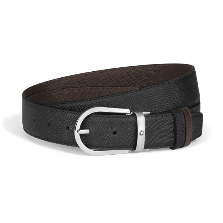 Ceinture Réversible Fer à Cheval 35 mm en Cuir Sartorial