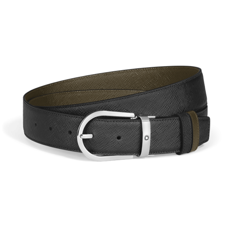 Ceinture Réversible Fer à Cheval 35 mm en Cuir Sartorial