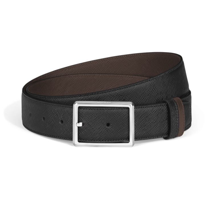 Ceinture Réversible Rectangulaire 35 mm en Cuir Sartorial