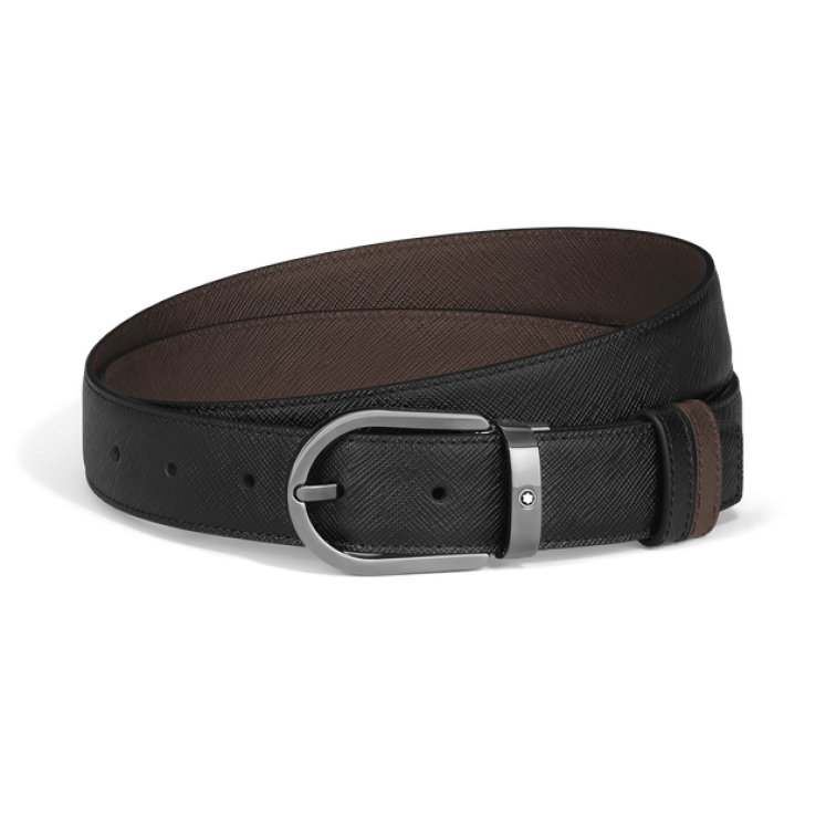 Ceinture Réversible Fer à Cheval 30 mm en Cuir Sartorial