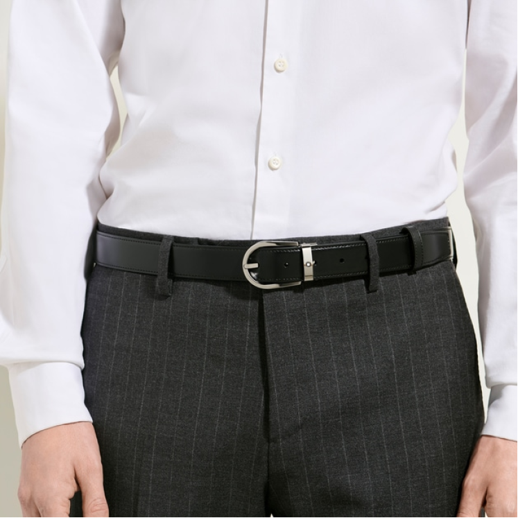 Ceinture Réversible Fer à Cheval 30 mm en Cuir Meisterstück