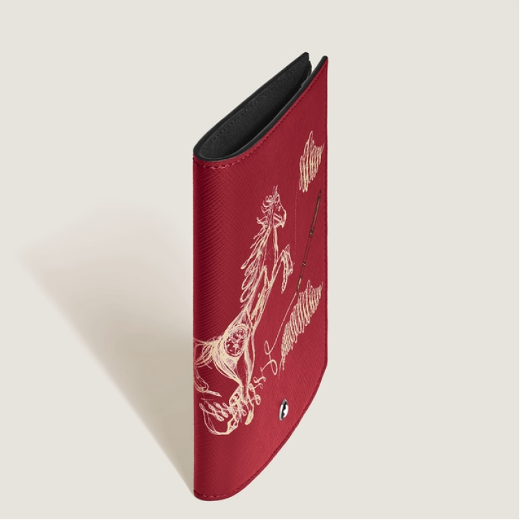 Porte-passeport Année du Cheval en Cuir Sartorial